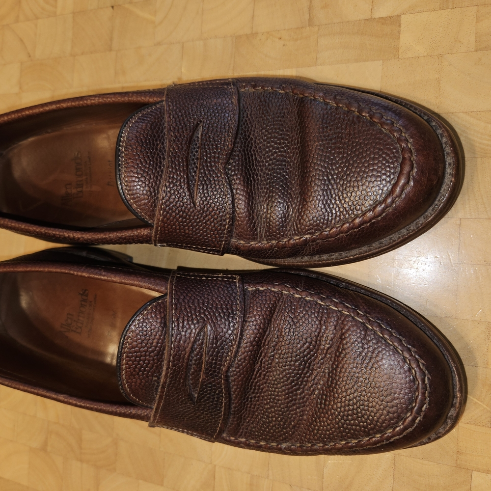Brown Leather Penny Loafers